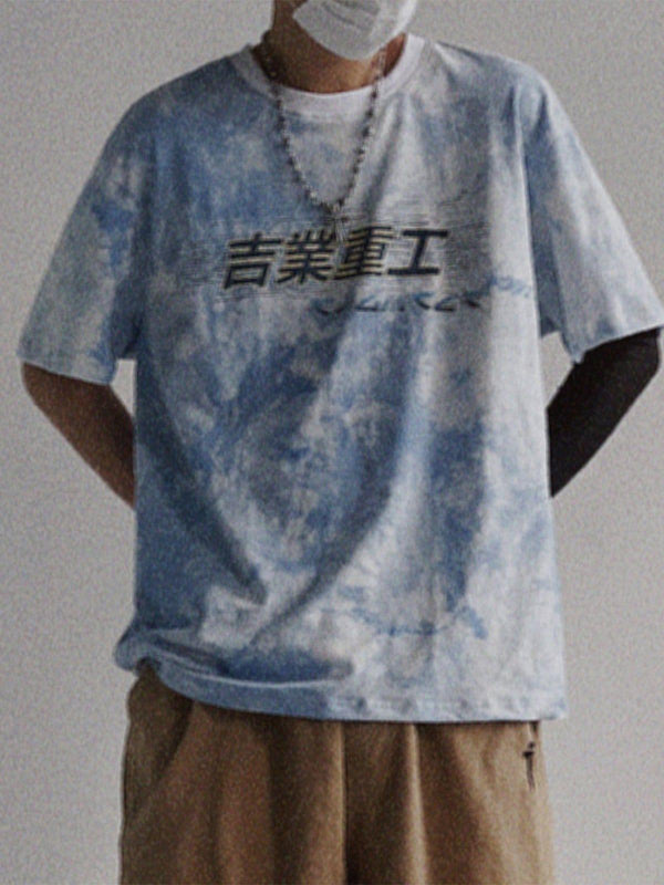 Tie-dye Cotton Graphic Tee