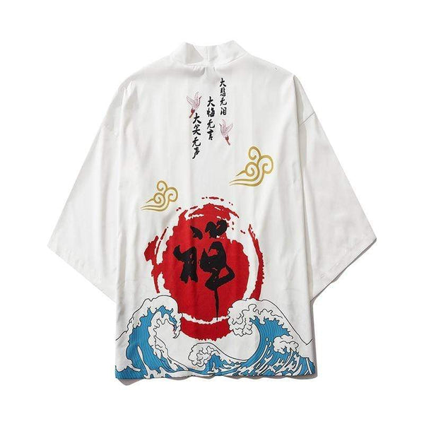 Kanji Waves Kimono
