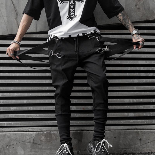 Suspender Strapped Joggers