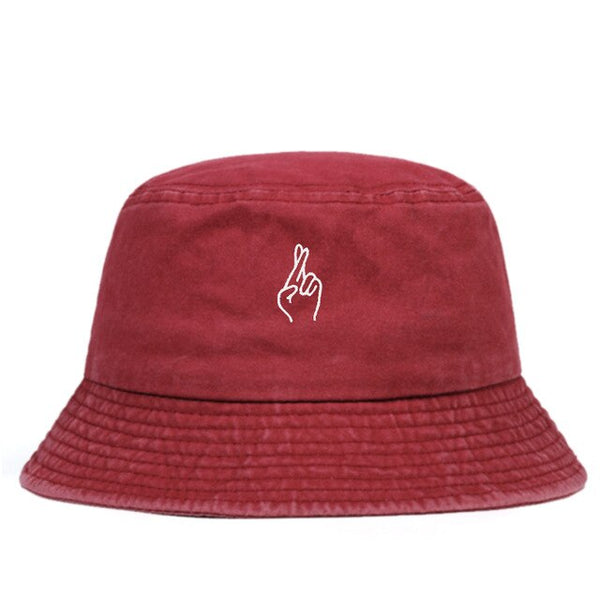 CROSSED BUCKET HAT